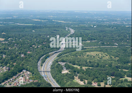 M27 Autostrada vicino a Southampton Foto Stock