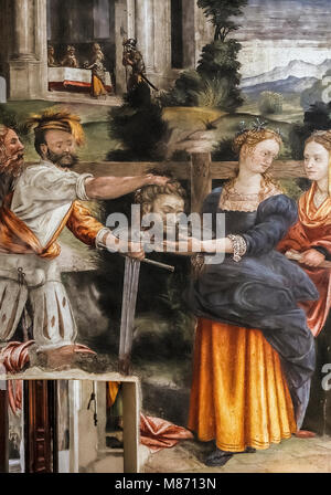 Milano: Chiesa di San Maurizio al Monastero Maggiore: la testa di San Giovanni Battista Foto Stock