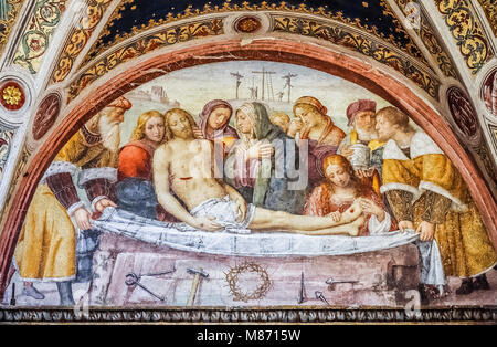 Milano: Chiesa di San Maurizio al Monastero Maggiore: Deposizione di Gesù Foto Stock