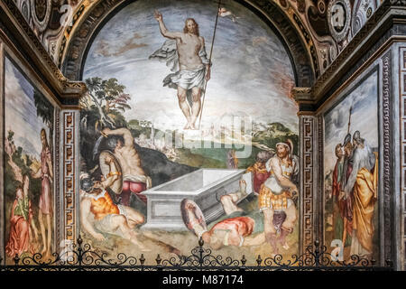 Milano: Chiesa di San Maurizio al Monastero principale: la Resurrezione di Gesù Foto Stock