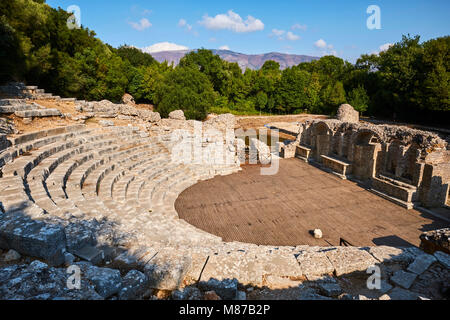 L'Albania, provincia di Valona, Butrinto, le rovine della città greca, Patrimonio Mondiale dell UNESCO Foto Stock