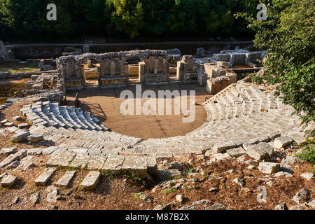 L'Albania, provincia di Valona, Butrinto, le rovine della città greca, Patrimonio Mondiale dell UNESCO Foto Stock