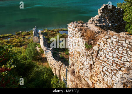 L'Albania, provincia di Valona, Butrinto, le rovine della città greca, Sito Patrimonio Mondiale dell'UNESCO, Battistero Foto Stock