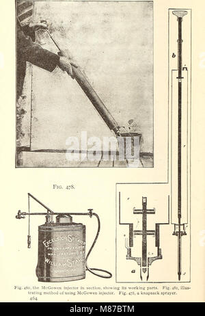 Questo lavoro del 1896 sull'entomologia economica fornisce agli agricoltori informazioni pratiche sulla gestione degli insetti nocivi che colpiscono le colture. Comprende strategie per il controllo dei parassiti e l'impatto degli insetti sull'agricoltura. Foto Stock