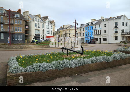 Città costiera di Seaton in East Devon Foto Stock