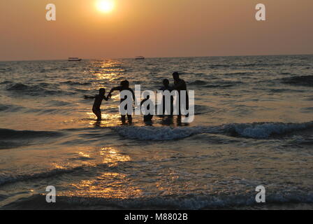 Spiaggia di Calangute Foto Stock