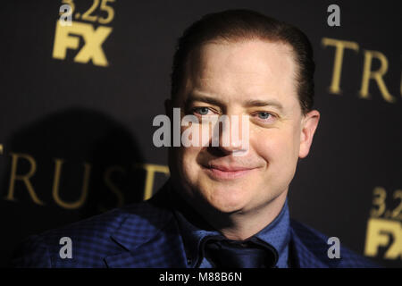 La città di New York. Xiv Mar, 2018. Brendan Fraser frequentando il FX Networks' 'fiducia' New York lo screening a Firenze Gould Hall il 14 marzo 2018 a New York City. | Verwendung weltweit/picture alliance Credit: dpa/Alamy Live News Foto Stock