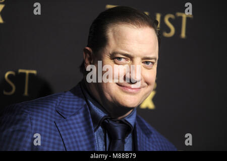 La città di New York. Xiv Mar, 2018. Brendan Fraser frequentando il FX Networks' 'fiducia' New York lo screening a Firenze Gould Hall il 14 marzo 2018 a New York City. | Verwendung weltweit/picture alliance Credit: dpa/Alamy Live News Foto Stock