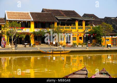 La mattina presto in Hoi An, Vietnam Foto Stock