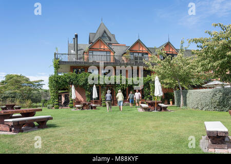 Pegasus Bay cantina e ristorante, Waipara, North Canterbury, regione di Canterbury, Nuova Zelanda Foto Stock