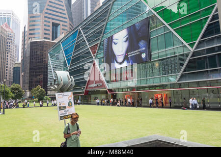 Uno Raffles Place, Raffles Place, il cuore del centro citta', Zona Centrale, Singapore Island (Pulau Ujong), Singapore Foto Stock