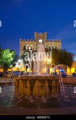 Municipio di Nato Square, il centro storico di Ciutadella , Minorca, Isole Baleari, Spagna Foto Stock