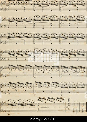 Etuden und Melodien-album fur Harfe, op. 8, pubblicato nel 1900, è una raccolta di pezzi selezionati e studi per l'arpa, disposti in ordine progressivo. Comprende opere originali e arrangiamenti a fini educativi. Foto Stock