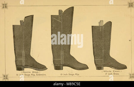 Fatti che vale la pena di conoscere la pelle, stivali e scarpe (1872) (14775992531) Foto Stock