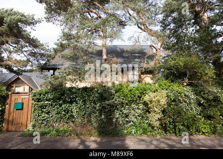 La casa del professor Stephen Hawking a Cambridge nel marzo 14th. Rinomato in tutto il mondo fisico Stephen Hawking è morto all età di 76. Morì serenamente nella sua casa di Cambridge nelle prime ore di mercoledì, la sua famiglia ha detto. Il scienziato britannico era famoso per il suo lavoro con i buchi neri e relatività e scrisse alcuni popular science books include una breve storia del tempo. All'età di 22 Prof Hawking è stato dato solo un paio di anni a vivere dopo aver diagnosticato con una rara malattie del motoneurone. Foto Stock