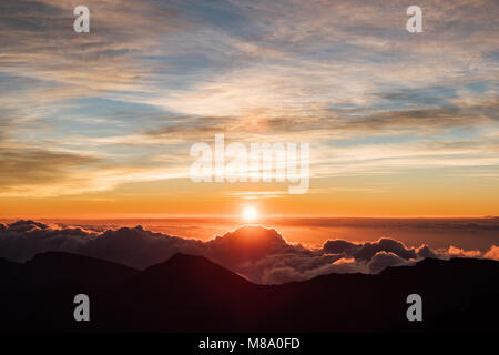 Haleakala Sunrise Foto Stock