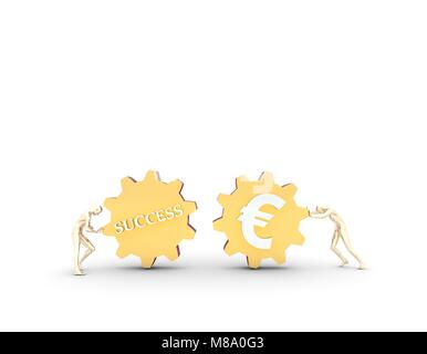 La cooperazione finanziaria e di cooperazione e di influenza tra le marce,euro e il successo Foto Stock