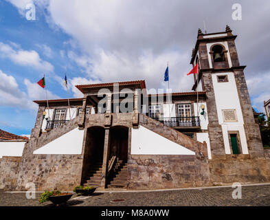 Town Hall, Praia da Vitoria, isola Terceira, Azzorre, Portogallo Foto Stock