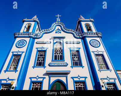 Santo Cristo Chiesa, Praia da Vitoria, isola Terceira, Azzorre, Portogallo Foto Stock