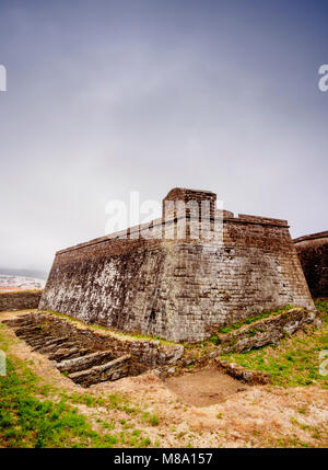 Castello di Sao Filipe - Sao Joao Baptista do Monte Brasil, Angra do Heroismo, isola Terceira, Azzorre, Portogallo Foto Stock