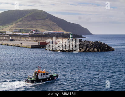 Porto di Praia, Graciosa Island, Azzorre, Portogallo Foto Stock