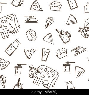 Icona di caseificio in linea stile design. Illustrazione Vettoriale