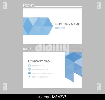 Abstract creative schede aziendali Illustrazione Vettoriale