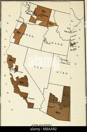 Fasi geografica dei prezzi agricoli - granoturco (1918) (14784866535) Foto Stock