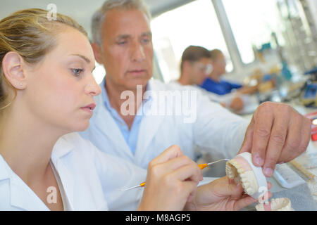 Studente di dentista Foto Stock