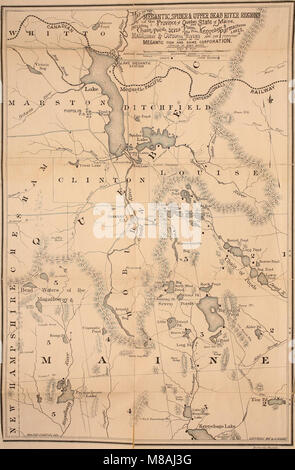 Libro Guida al Megantic, Spider e la parte superiore del fiume morto regioni della provincia del Quebec e stato del Maine (1887) (14596713057) Foto Stock