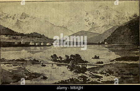 La guida 1896 offre ai viaggiatori una panoramica completa di Germania, Austria-Ungheria, Italia, Svizzera, Francia, Belgio, Olanda e Inghilterra, che forniscono informazioni sulle principali destinazioni, luoghi di interesse e patrimonio culturale. Foto Stock