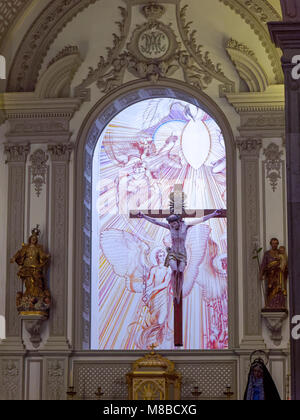 LAGOS, ALGARVE/PORTOGALLO - Marzo 5 : vista di un altare in St Marys Chiesa Lagos, Algarve Portogallo il 5 marzo 2018 Foto Stock