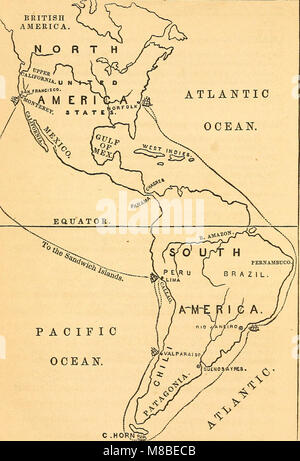 Il ponte e la porta - o incidenti di una crociera negli Stati Uniti il Congresso di fregate a California; con schizzi di Rio de Janeiro, Valparaiso, Lima, Honolulu e San Francisco (1850) (14587186140) Foto Stock