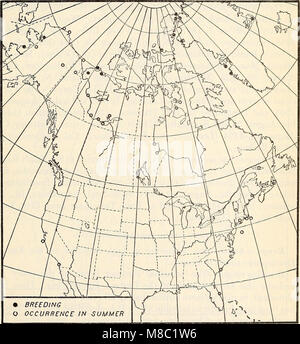 Distribuzione e migrazione di North American gabbiani e i loro alleati (1915) (14596467107) Foto Stock