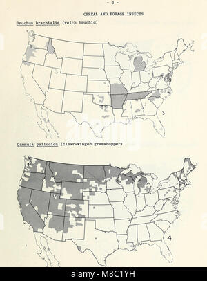 Le mappe di distribuzione di alcuni insetti nocivi negli Stati Uniti (1959) (20787235620) Foto Stock