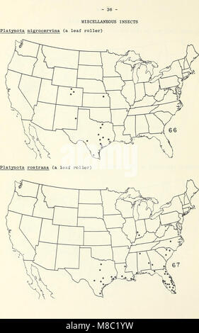 Le mappe di distribuzione di alcuni insetti nocivi negli Stati Uniti (1959) (20965523482) Foto Stock