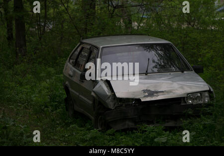 L'incidente di auto sulla strada di Ufa città Foto Stock