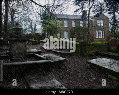 Bronte Parsonage Haworth West Yorkshire Foto Stock