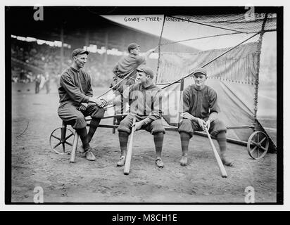 Hank Gowdy, Lefty Tyler, Joey Connolly, Boston NL (baseball) LCCN2014697789 Foto Stock