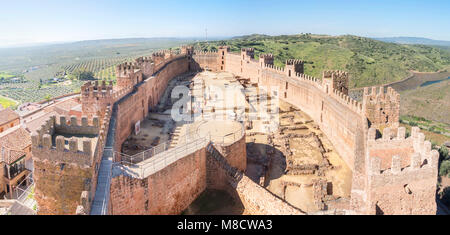 Burgalimar castle, Bury Al-Hamma, Baños de la Encina village, Provincia di Jaen, Spagna Foto Stock