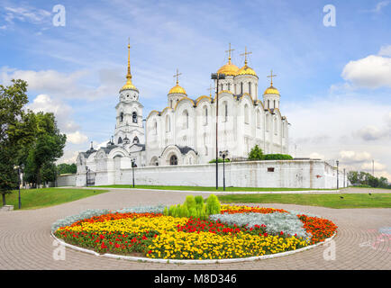 Il Santo la cattedrale della Dormizione. Vladimir, Russia Foto Stock