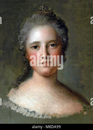 Marie Josephe de Saxe ( studio) 1750 Jean Marc Nattier 1685-1766 francia, francese ( Maria Josepha di Sassonia, Dauphine di Francia ) Foto Stock