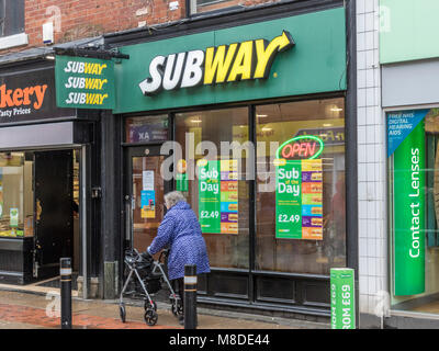 La metropolitana, Bradshawgate, Leigh Lancashire Foto Stock
