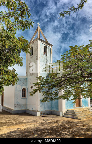 Esterno della chiesa, Sao Filipe, Fogo Capo Verde Foto Stock