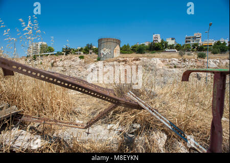 Pireo, fabbrica abbandonata. La Grecia. Foto Stock