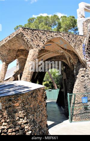 COLONIA Güell, barcellona Foto Stock