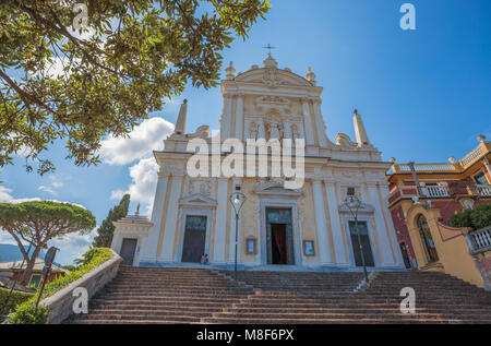 Santuario di Nostra Signora della lettera (Chiesa di San Giacomo di Corte), Santa Margherita Ligure, Genova (Genova) provincia, riviera ligure, Italia Foto Stock