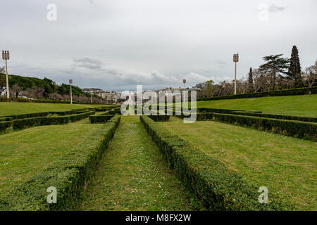 Parco Eduardo VII, Lisbona, Portogallo Foto Stock