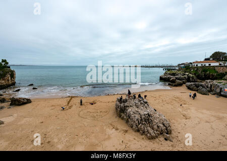 Cascais Queen Beach, Cascais, Portogallo Foto Stock