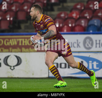 Il 15 marzo 2018, John Smiths Stadium, Huddersfield, Inghilterra; Betfred Super League Rugby, Huddersfield Giants versus Hull KR; Hudderfield utilit dei giganti Foto Stock